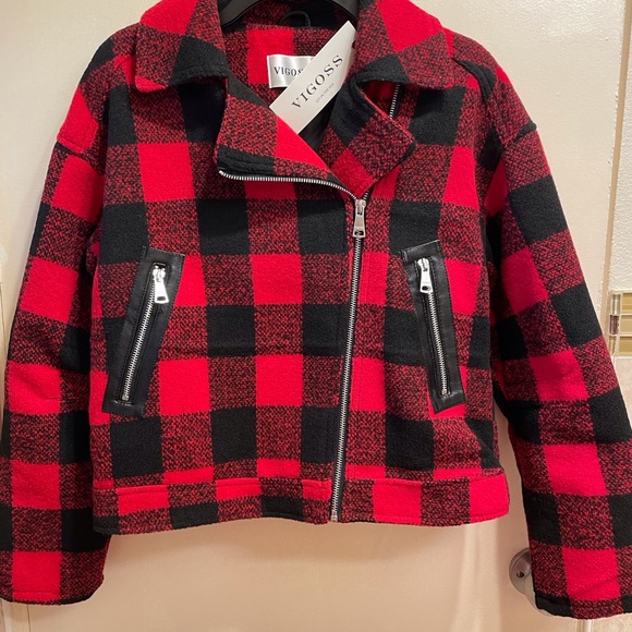 Vigors Buffalo Plaid Red/Black Jacket - Picture 6 of 7